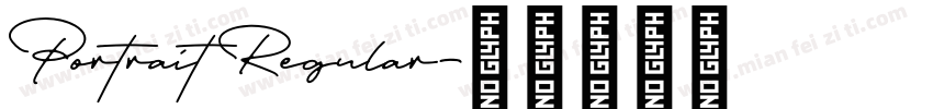 Portrait Regular字体转换